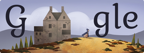 Charlotte Brontë Doodle Google 21 aprile 2014 Charlotte Brontë Doodle Google 21 aprile 2014