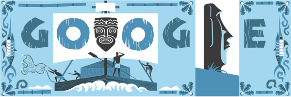 FOTO Thor Heyerdahl Doodle Google FOTO Thor Heyerdahl Doodle Google