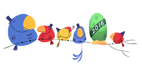 FElice Anno Nuovo! il doodle Google del 31 dicembre 2015