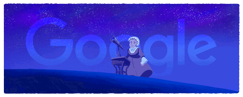 Caroline Herschel Doodle Google Oggi 16 marzo 2016