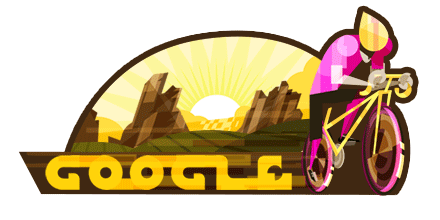 Il doodle di Google per il Giro d'Italia numero 100